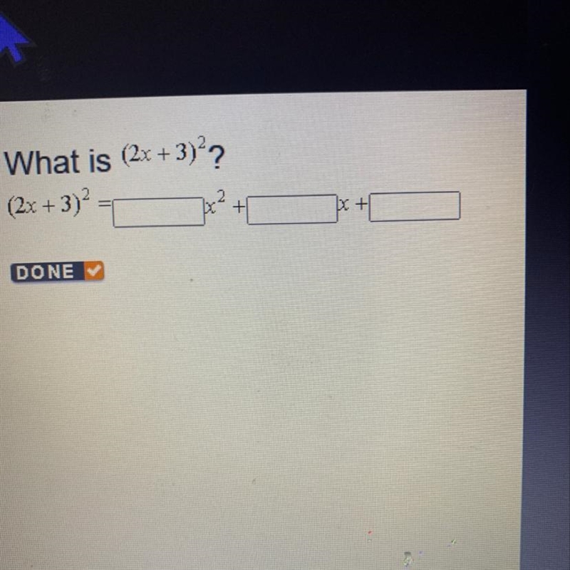 What is (2x + 3)?? (2x + 3)? 1x2 +-example-1