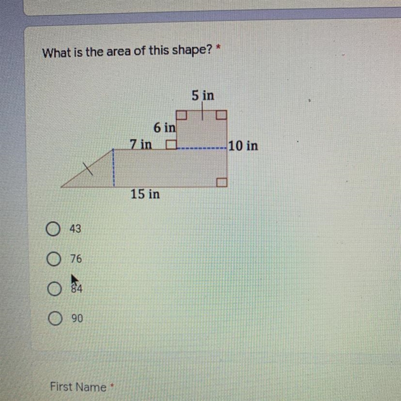 What is the area of this shape?-example-1