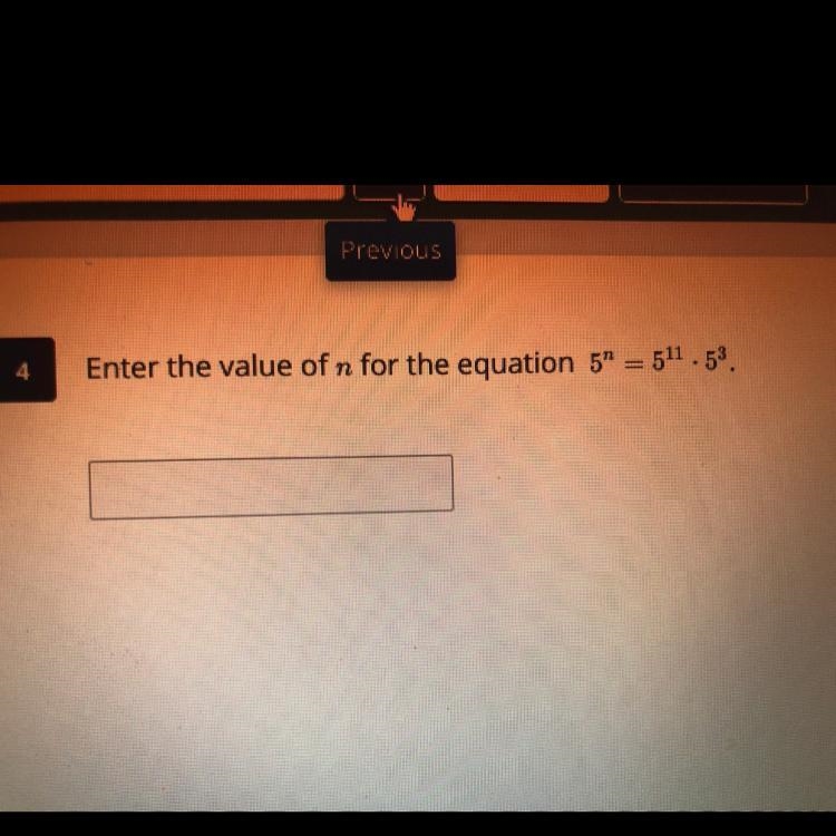 Enter the value of n for the equation-example-1