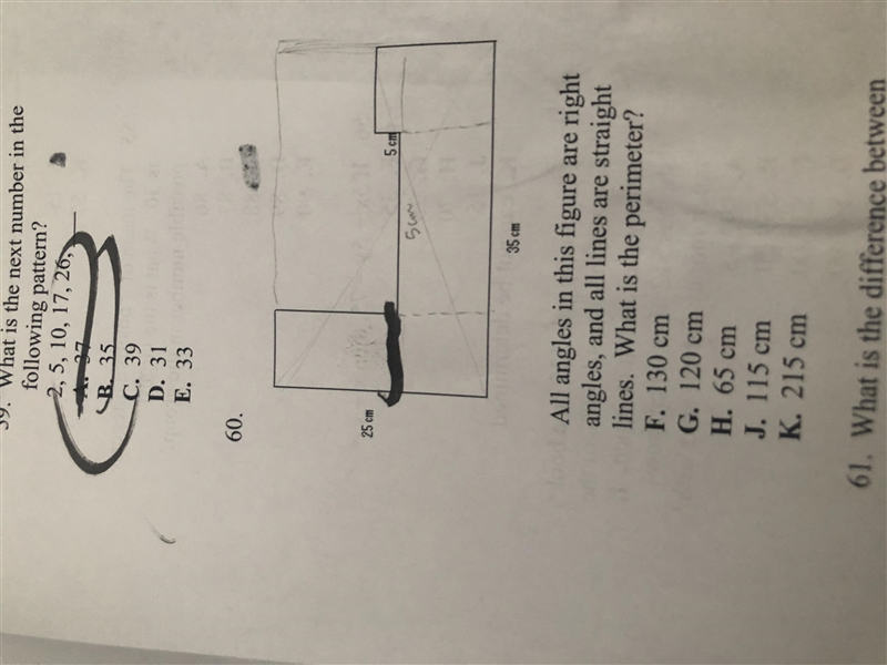 Could someone please help. The given sides are 25 at the left, 35 at bottoms, 5 at-example-1