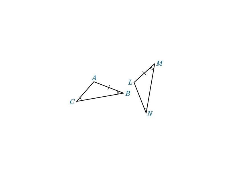 Leah and Dan are trying to prove that the triangles below are congruent. Leah says-example-1