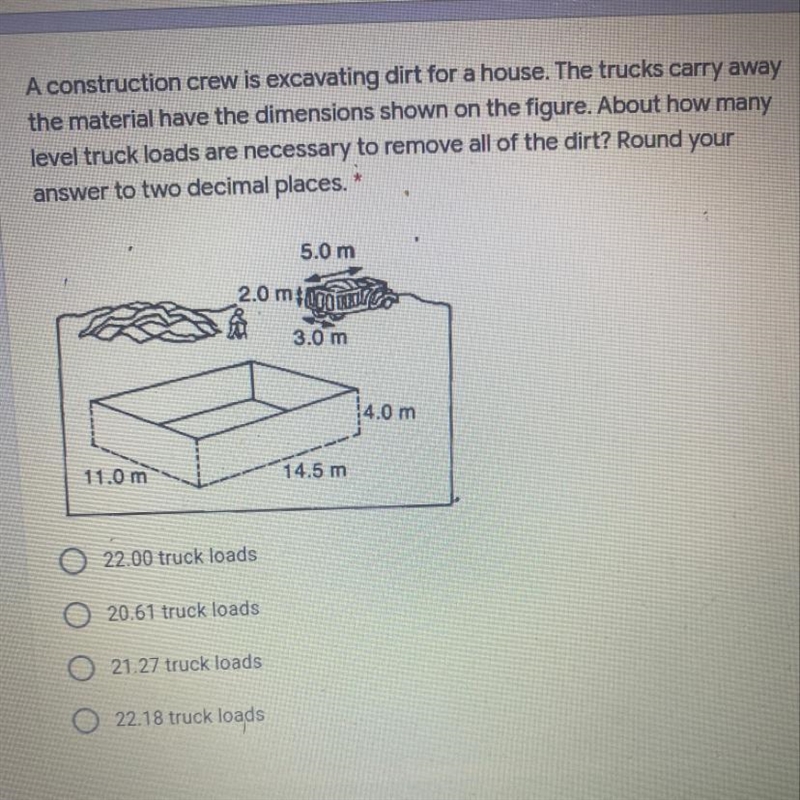 How many level trucks loads are nessary ? Need help!-example-1