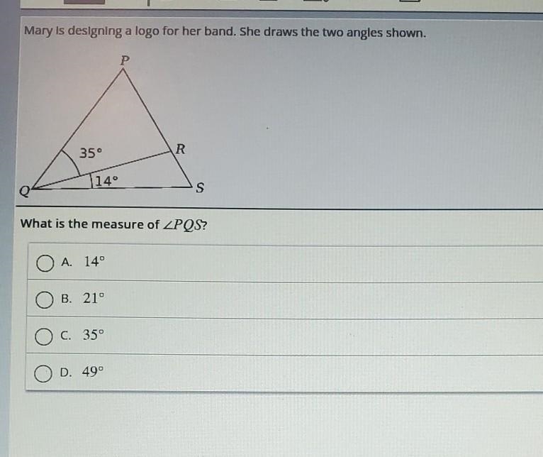 What is the measure of pQs​-example-1