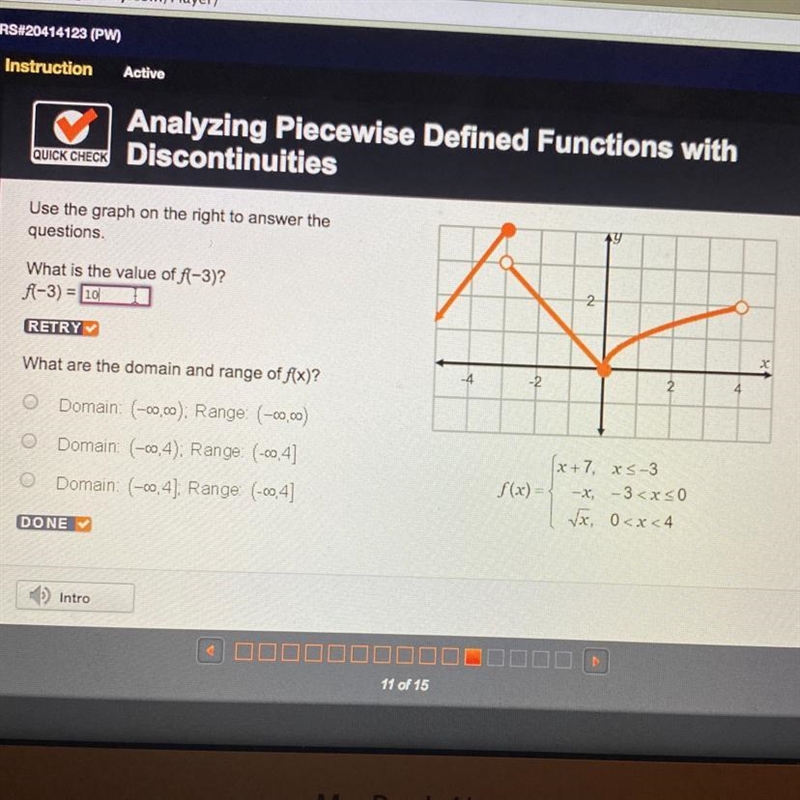 HELP ASAP!! what is the value of f(-3)-example-1