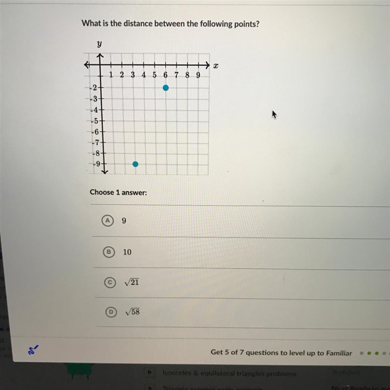 What is the distance between the following points?-example-1