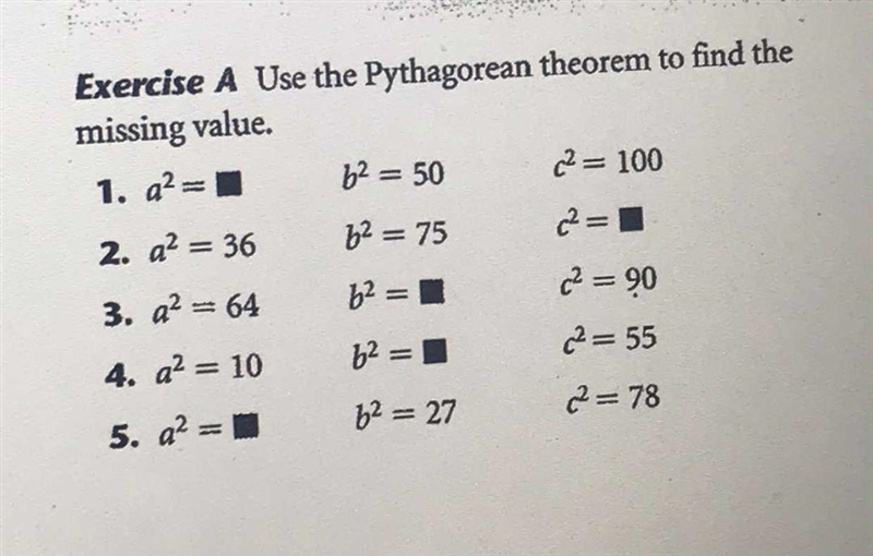 Please help!!! Use the Pythagorean theorem to find the missing value-example-1