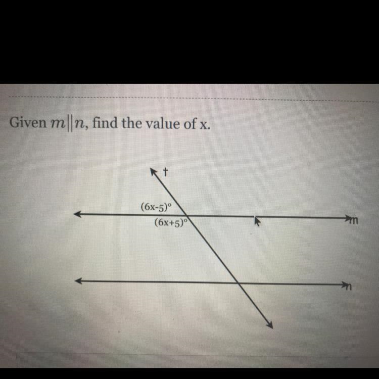 Given mn, find the value of x.-example-1