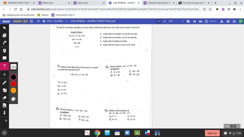 NEED HELP 10-14!! SERIOUS ANSWERS ONLY 27 POINTS!! THANKS!-example-1