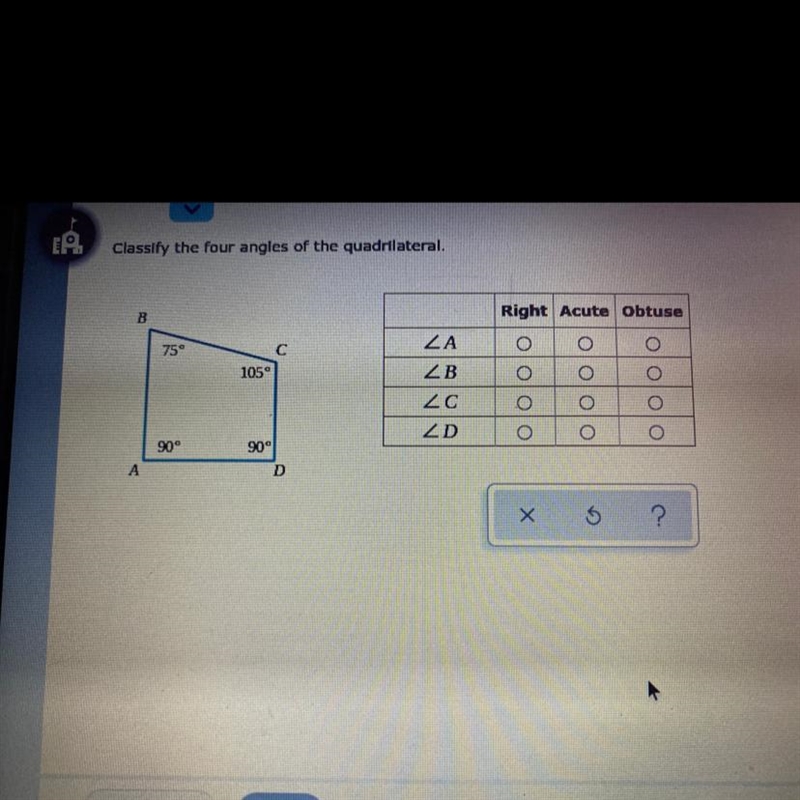 Classify the four angles of the quadrilateral-example-1