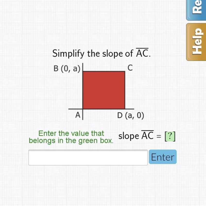 Simplify the slope of AC-example-1