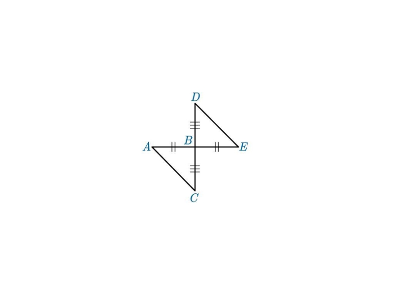 Are triangles ABC and EBD congruent? Explain-example-1