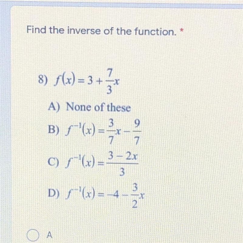 The inverse of the function-example-1