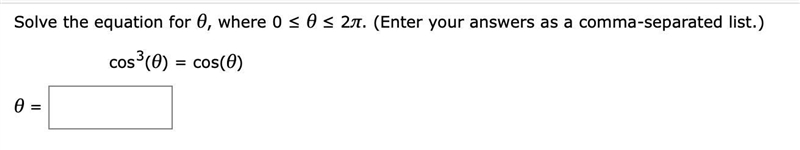 Solve the equation for θ, where 0 ≤ θ ≤ 2π.-example-1