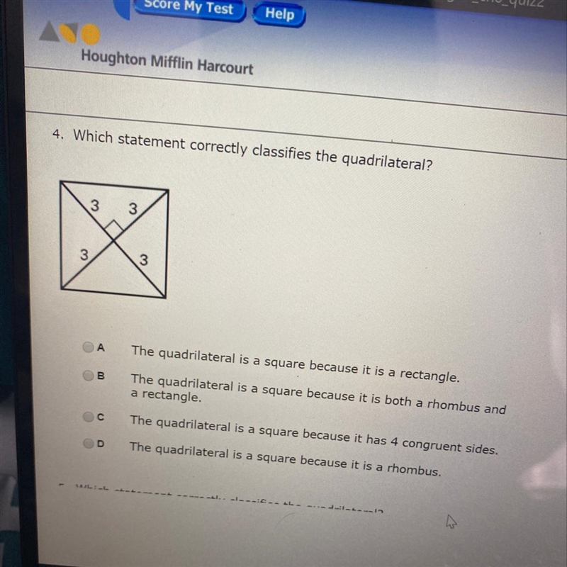 Classify the quadrilateral-example-1