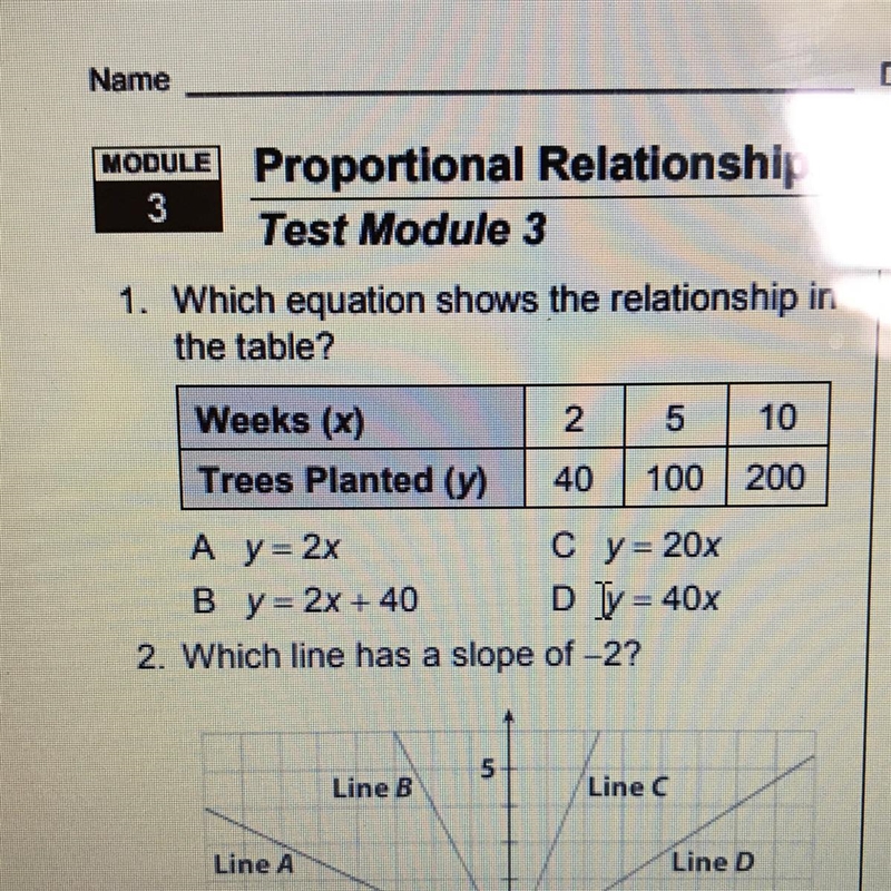 Which equation shows the relationship in the table?-example-1