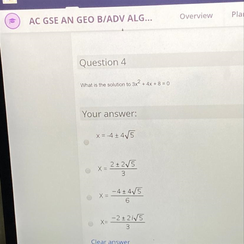 What is the solution to 3x4 + 4x + 8 = 0-example-1