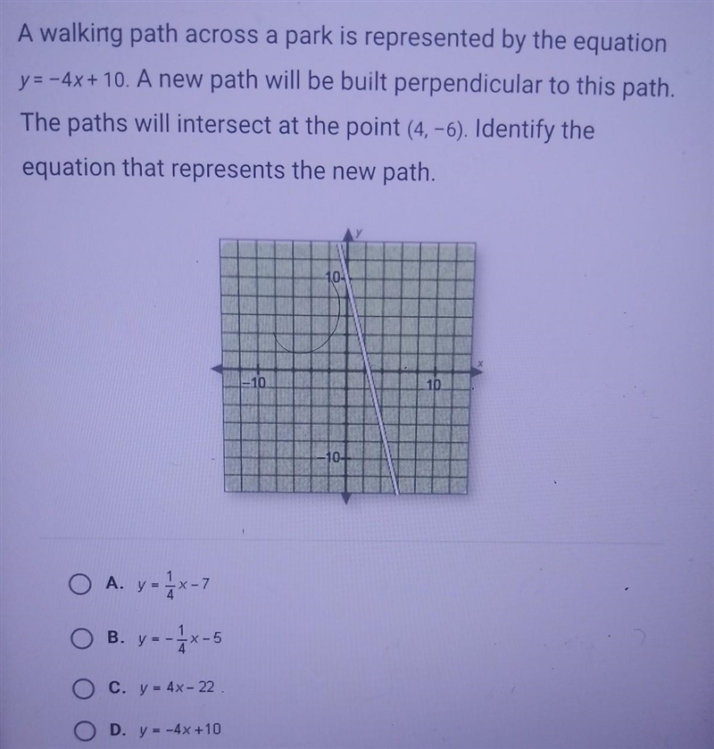 What's the equation that represents the new path​-example-1