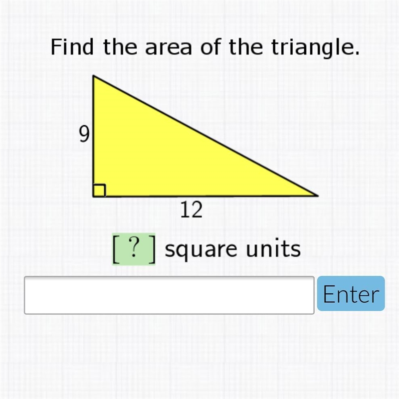 Find the area of the triangle. ? square units-example-1