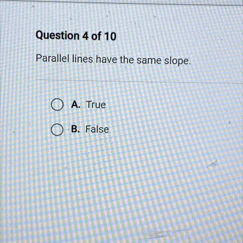 Parallel lines have the same slope-example-1