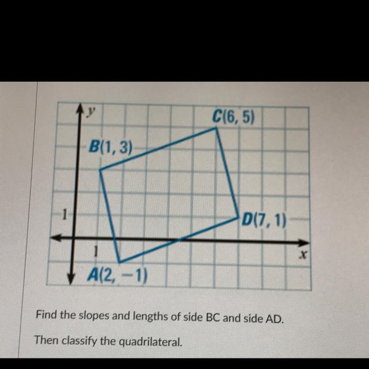 Please I really need help with this question!! 1. Slope of segment BC 2. Slope of-example-1