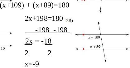 Is my calculation for finding the measure of the angle is right?-example-1