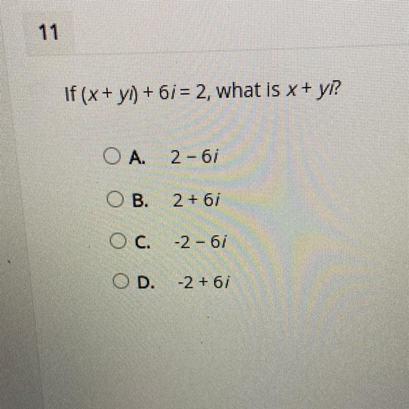 If (x + y) +61 = 2, what is x + y?-example-1