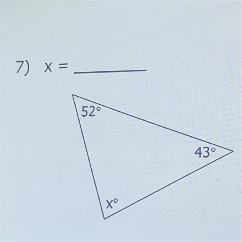 What does x equal (Click the Photo)-example-1