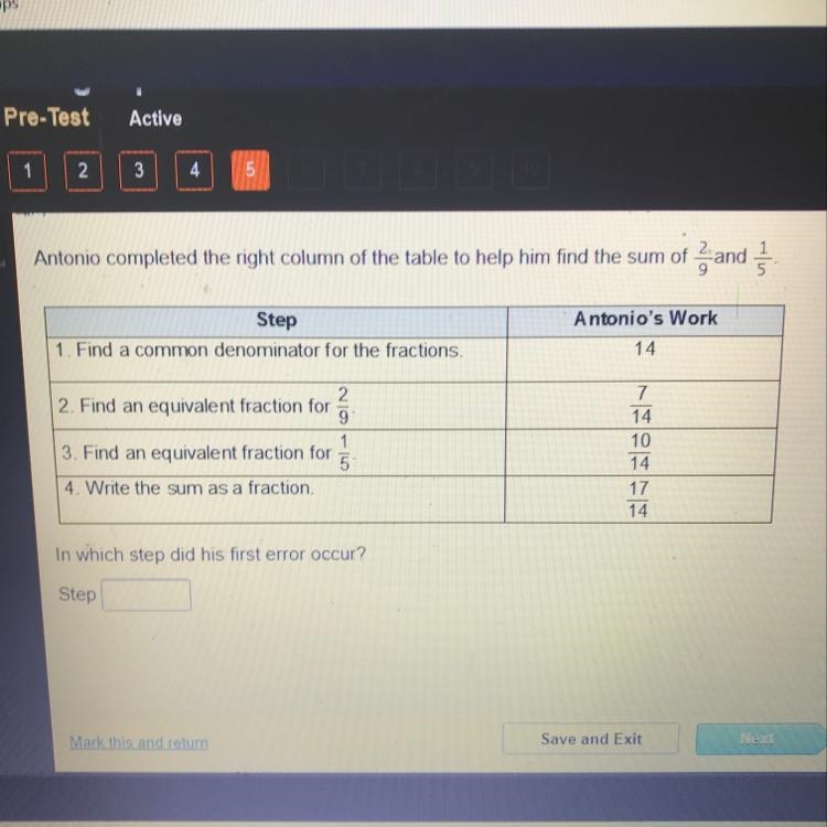 Antonio completed the right column of the table to help him find the sum of 2/9 and-example-1