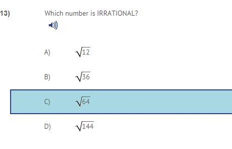 Which number is IRRATIONAL?-example-1