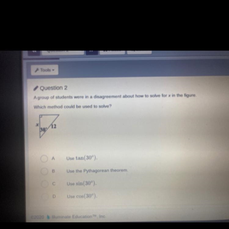 A group of students were in a disagreement about how to solve for x in the figure-example-1