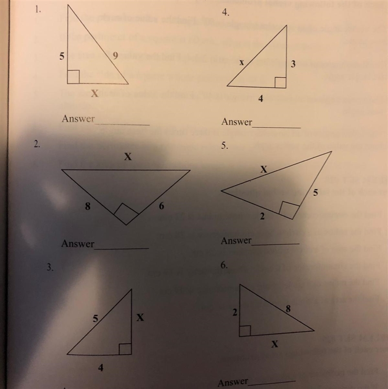 Help me find the length of the missing sides numbers 1 - 6 will give you 30 points-example-1