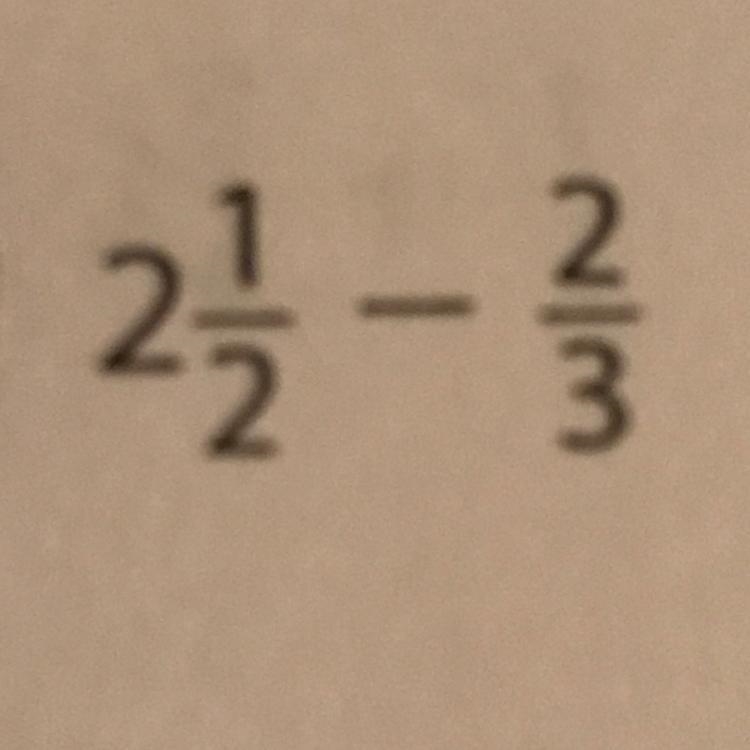 Subtracting with mixed numbers-example-1