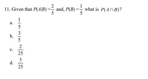 Given that P(A|B) =......... rest of question is on the diagram.-example-1