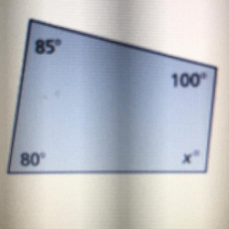 85° 80° 100° x° How do I do this?-example-1