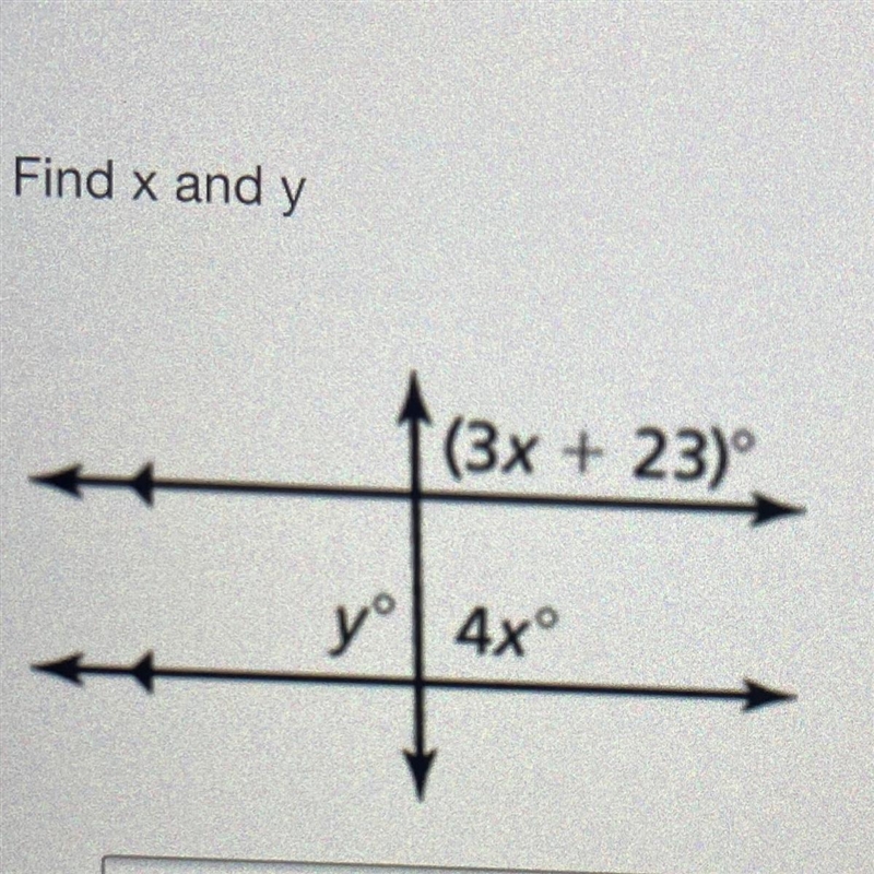 Find x and y! X = ? Y = ?-example-1