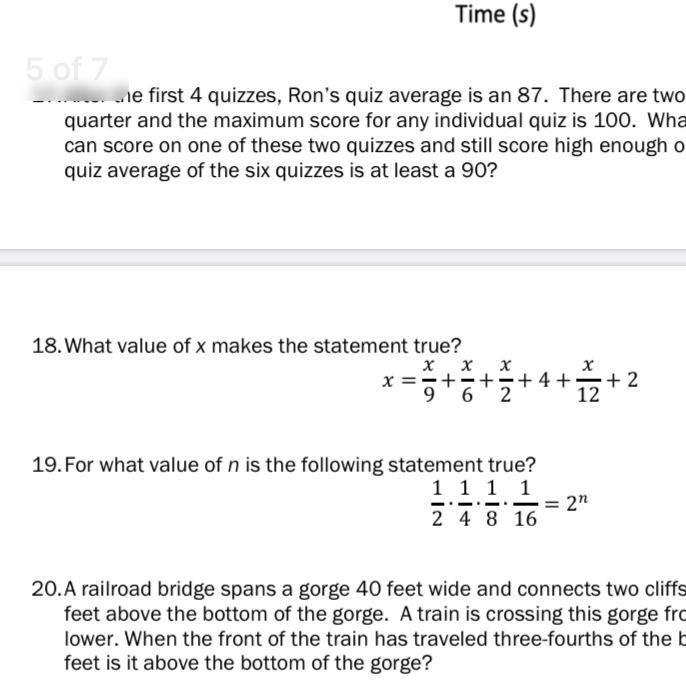 Answer question 18 or 19 in the image thank you and please help-example-1