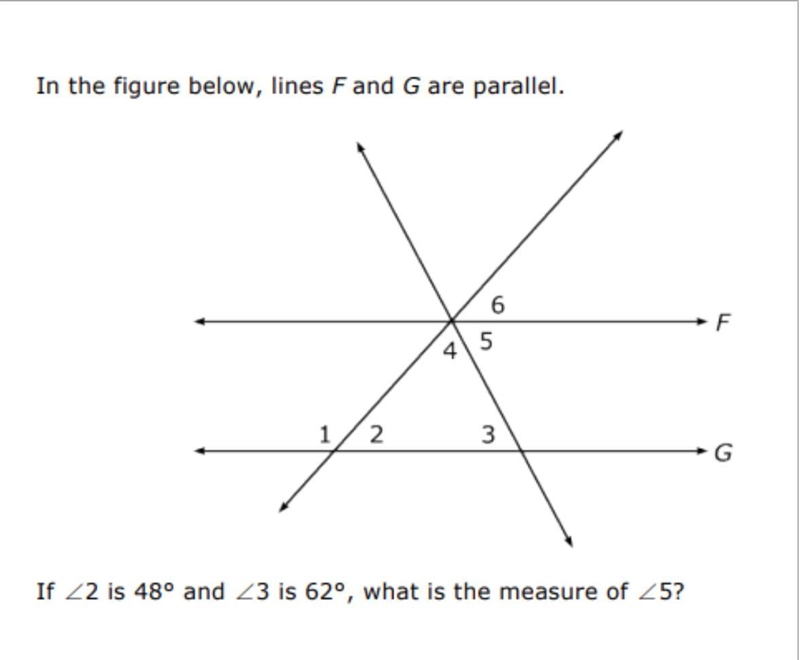 HURRY PLEASE!!!! the answer choices are A. 62 B. 48 C. 132-example-1