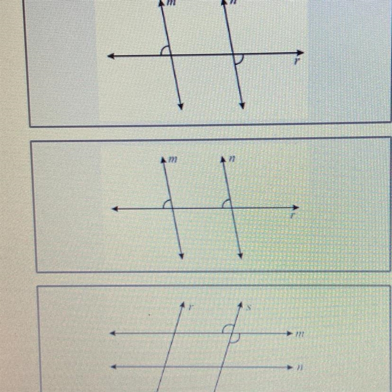 What type of angles are these? answer choices: 1. alternate exterior angles 2. adjacent-example-1