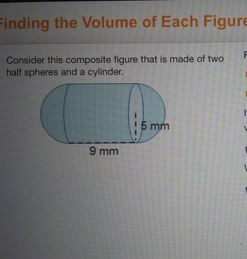 What is the volume of the cylinder?​-example-1