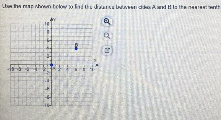 Help! ASAP!!! Use the map shown below to find the distance between cities A and B-example-1