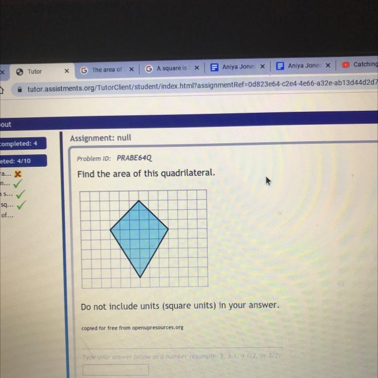 Find the area of this quadrilateral.-example-1