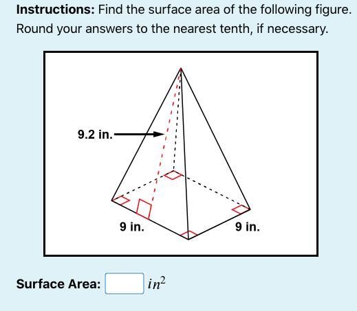 Find the surface area of the attached figure and round your answer to the nearest-example-1