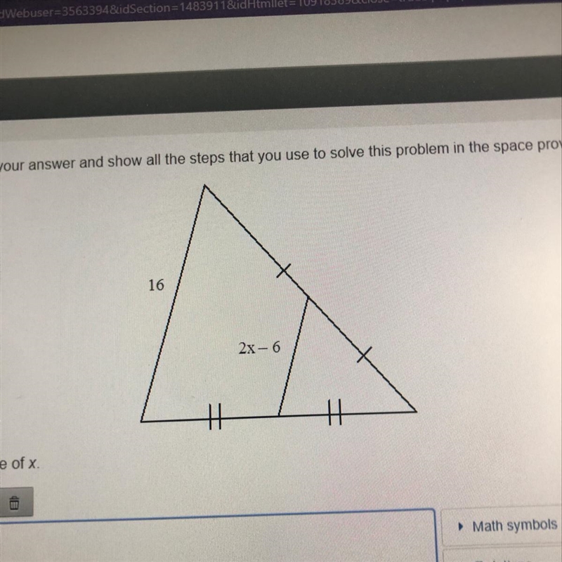 Find the value of X-example-1