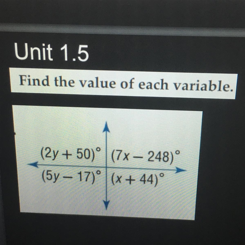 Find the value of each variable (Picture Provided)-example-1