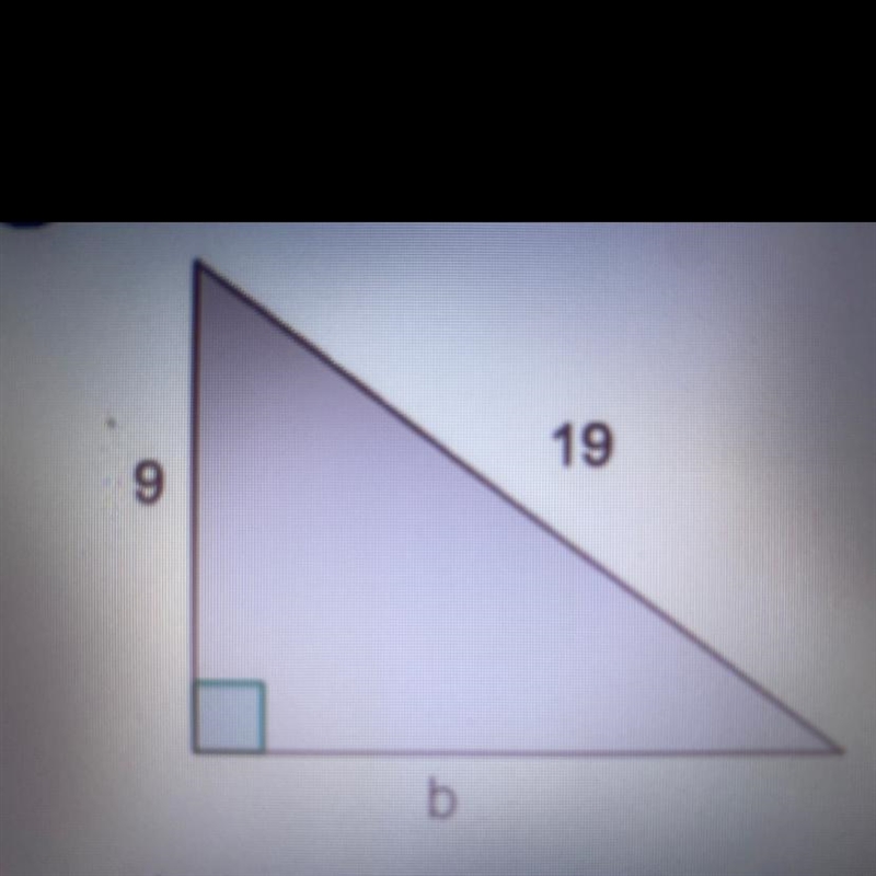 Find the length of side b in the right triangle below use the calculator to estimate-example-1