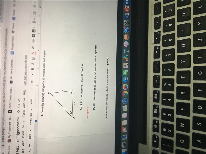 How to find the sides and angle of these two problems-example-2