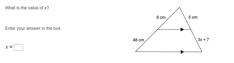 What is the value of x? Enter your answer in the box.-example-1