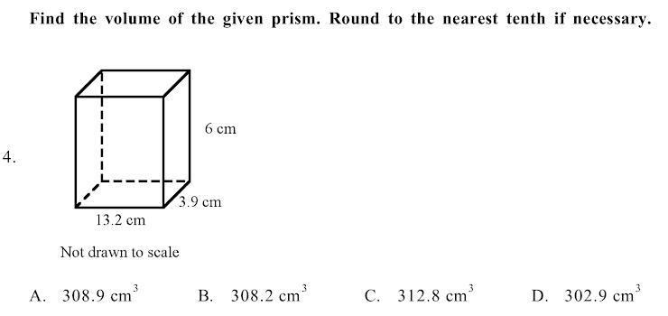 Find the volume of the given prism round to nearest tenth-example-1