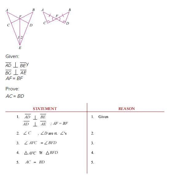 Which of the following is not a reason used in this proof? A) Definition of perpendicular-example-1