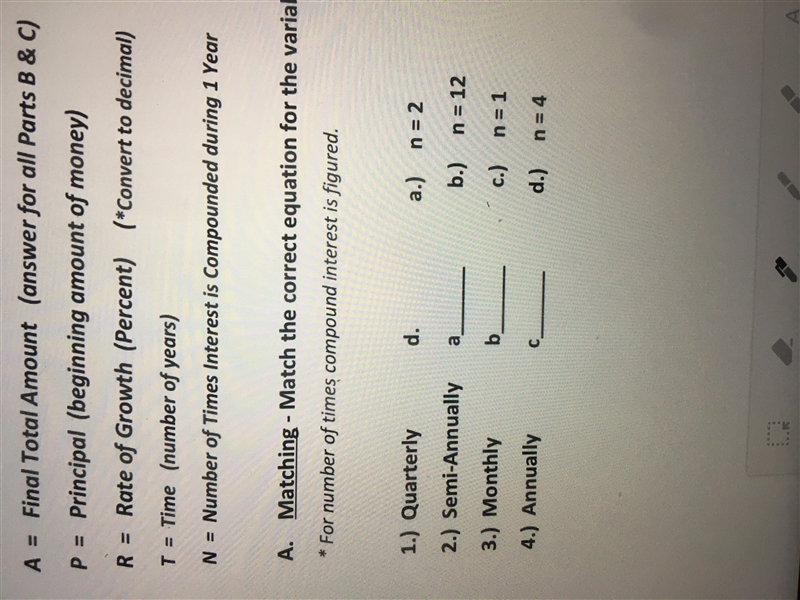 I desperately need the answers to this, it’s about compound interests-example-1